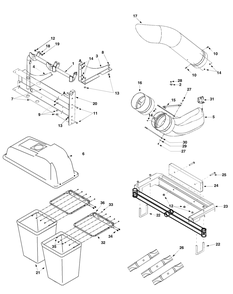 General Assembly Diagram and Parts List for 847 590100 Cub Cadet Lawn Tractor